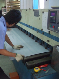 Production line for fire-rated glass and steel door 2